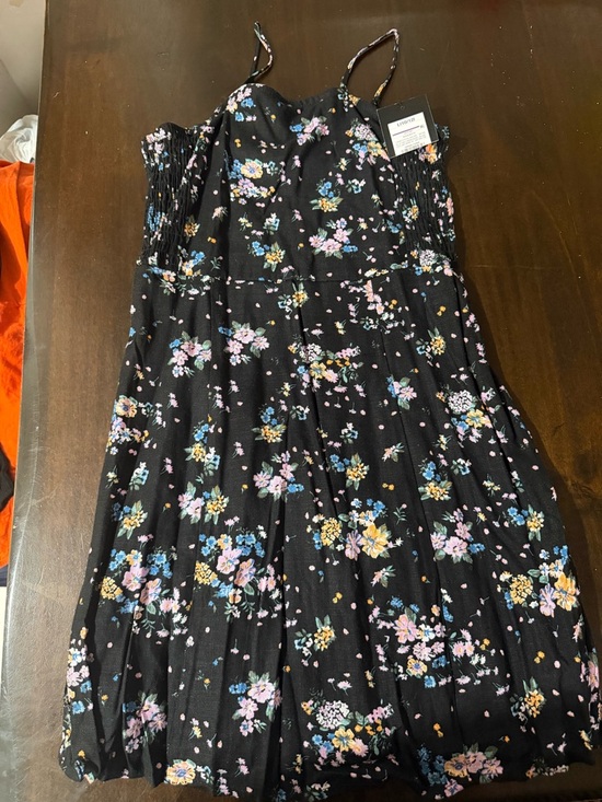 art class Other - art class Black Floral Sundress with Pink Blue & Yellow Flowers